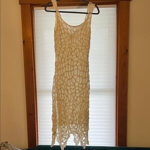 White House Black Market Ivory Lace Dress
